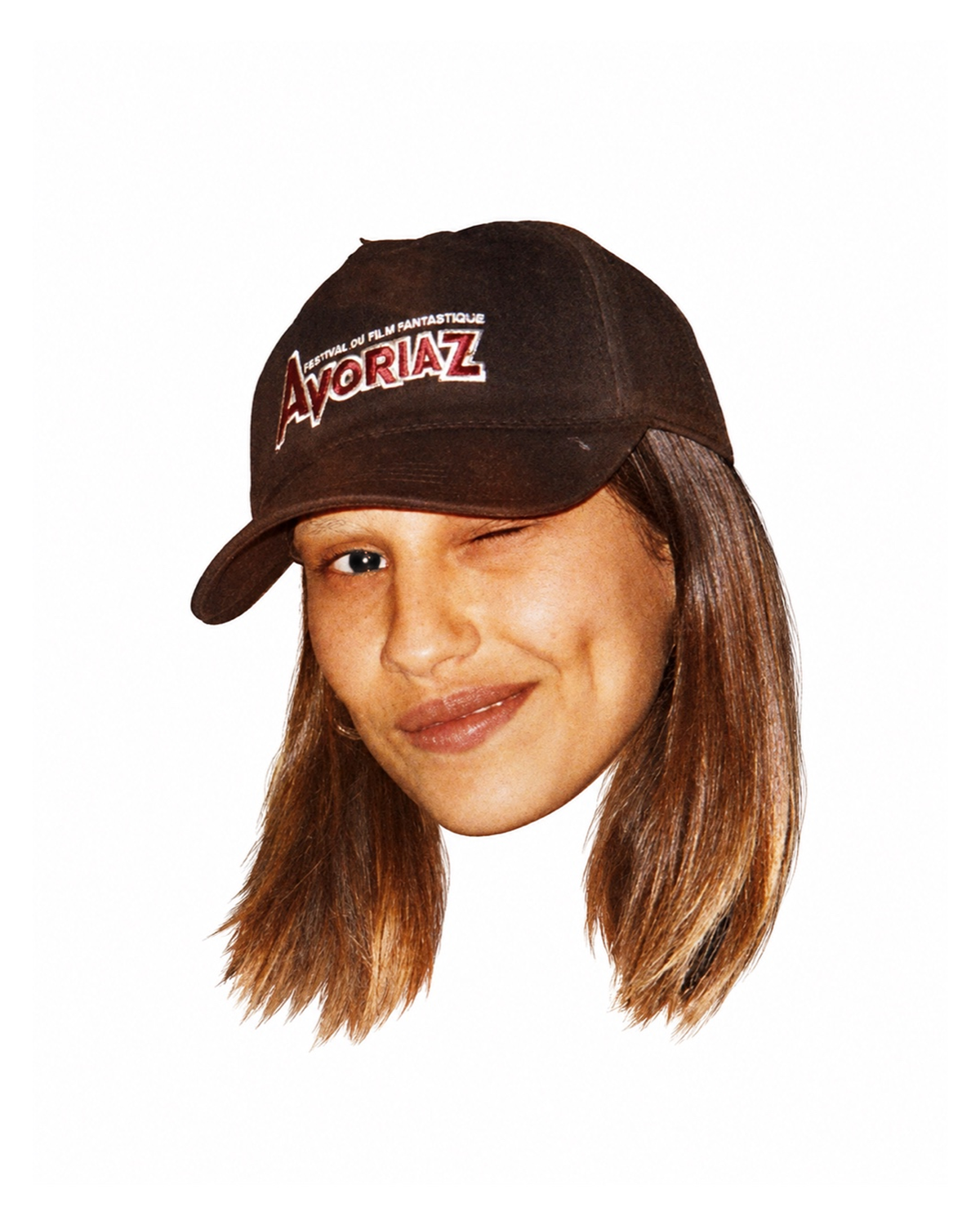 VISIT Avoriaz winter cap, worn portrait