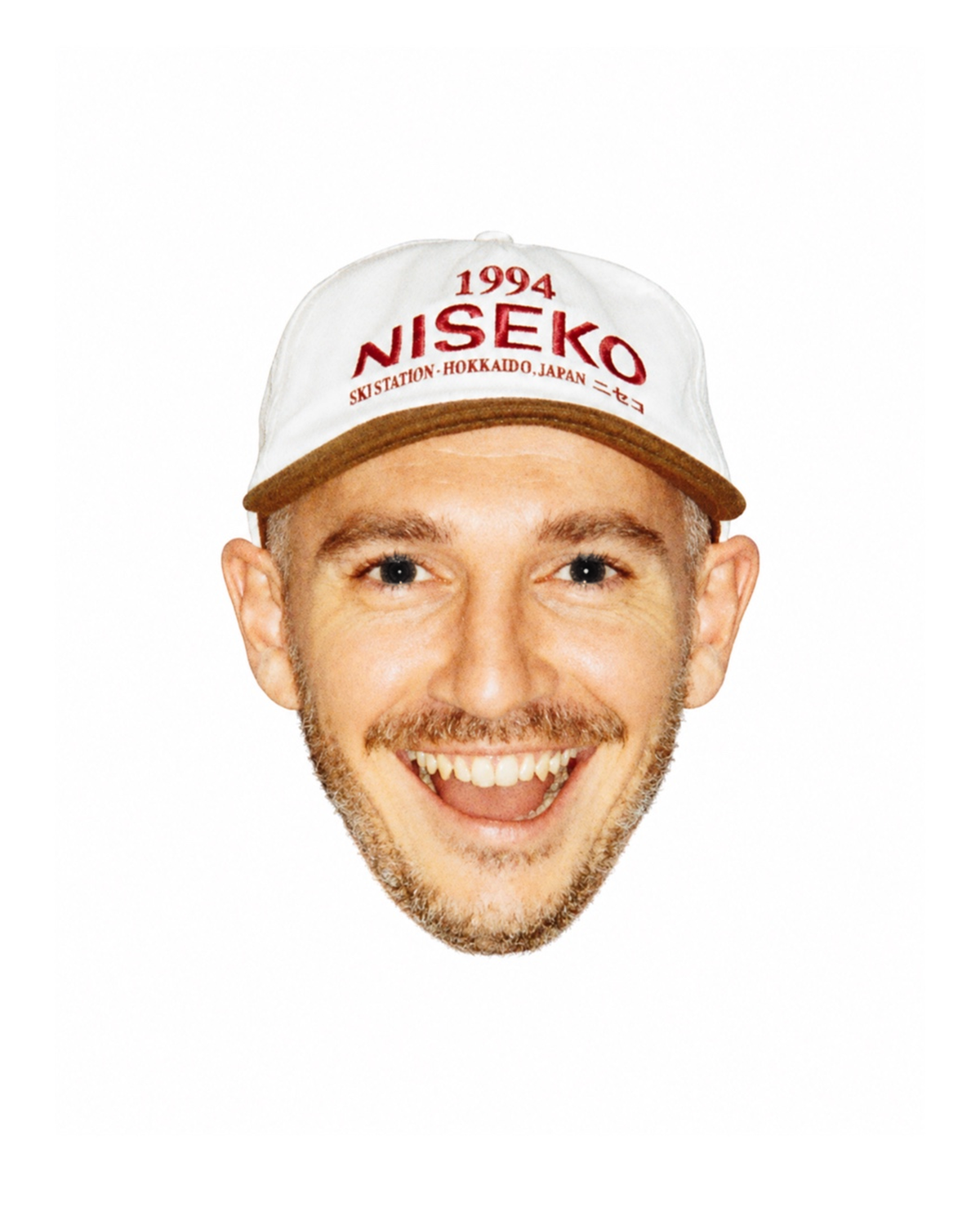 VISIT Niseko winter cap, worn portrait